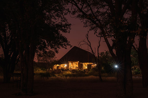 Huab Main Building at Night